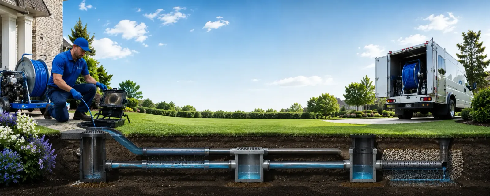Outdoor drain cleaning information for Deerfield, VA